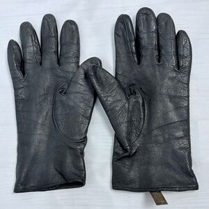 Jessica Black Leather Gloves